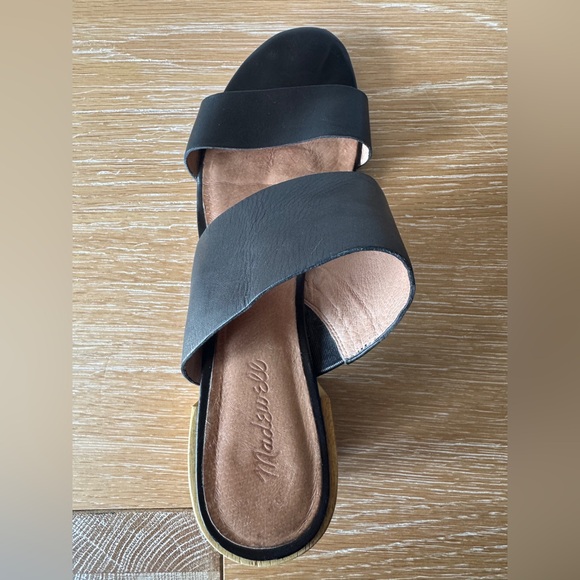 Madewell The Kiera Mule Sandals in True Black Leather - Picture 13 of 16